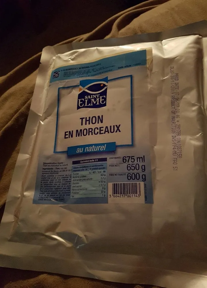 Thon en morceaux au naturel