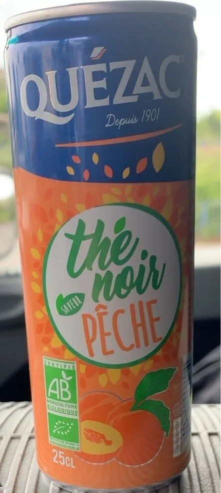 Quezac saveur thé noir peche