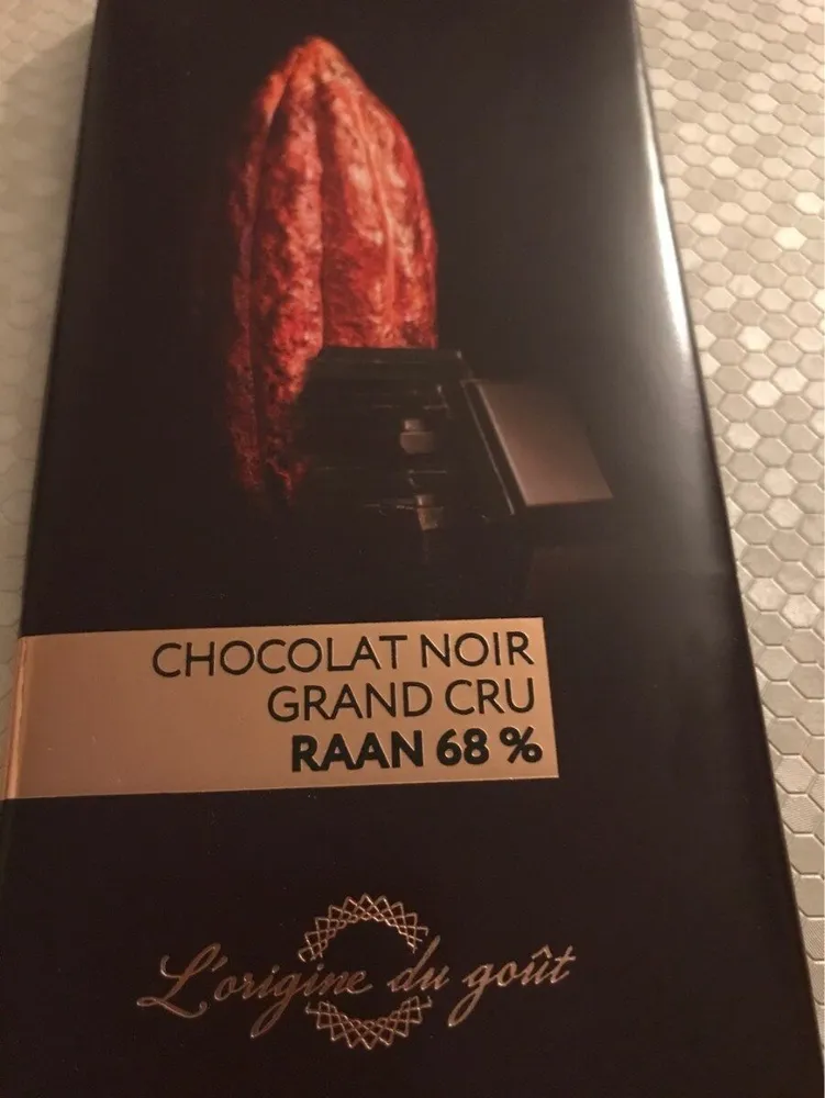 Chocolat noir grand cru Raan 68%