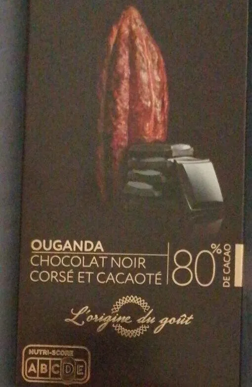 OUGANDA CHOCOLAT NOIR CORSÉ ET CACAOTÉ