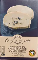 Foie gras de canard entier du Sud-Ouest au poivre Malabar