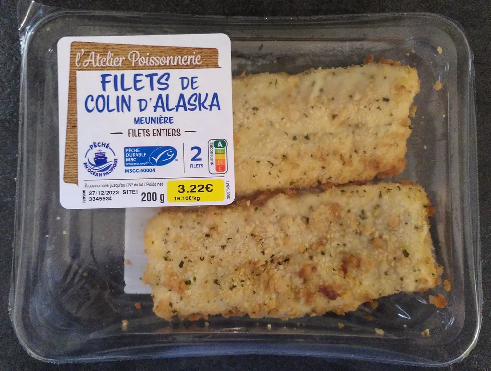 Filets de colin d'Alaska