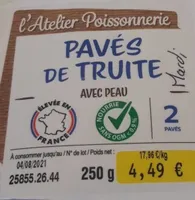 Pavés de Truite avec peau