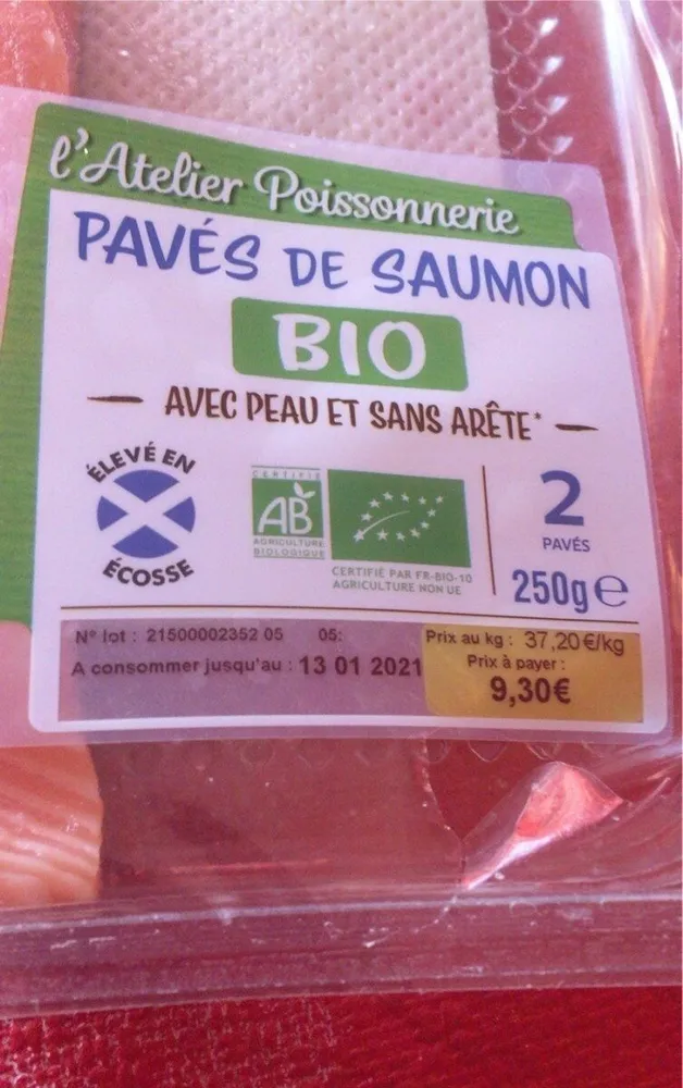 Paves de saumon