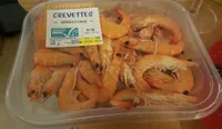 Crevettes entières et cuites