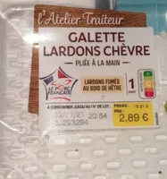 Galette lardons chèvre