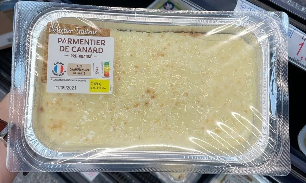 Parmentier de canard