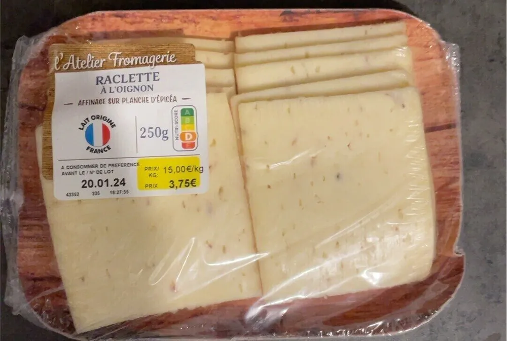 Raclette à l’oignon