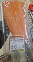 Filet de saumon avec peau et sans arête