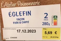 Eglefin facon fish & chips