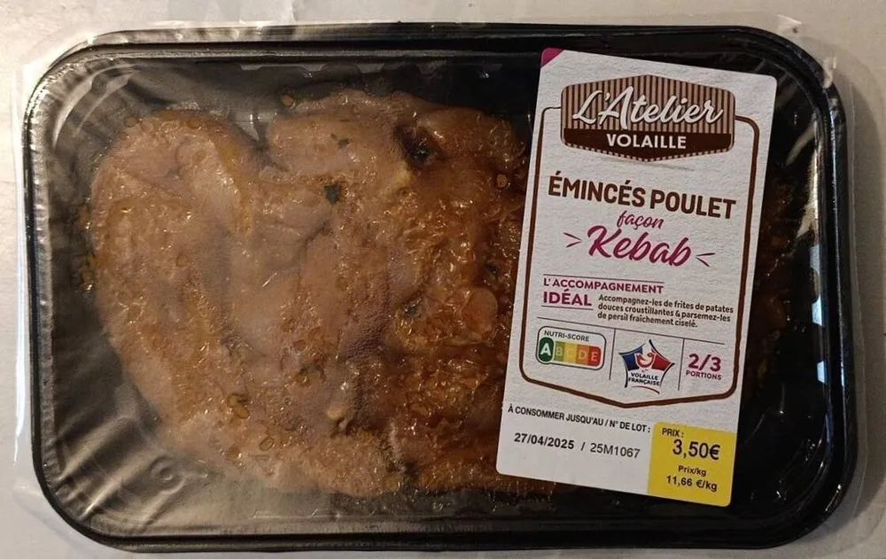 ÉMINCÉS POULET façon Kebab