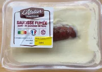 Saucisse Fumée purée de pommes de terre