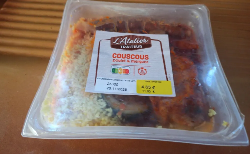 COUSCOUS poulet & merguez