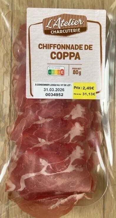 Chiffonnade de coppa