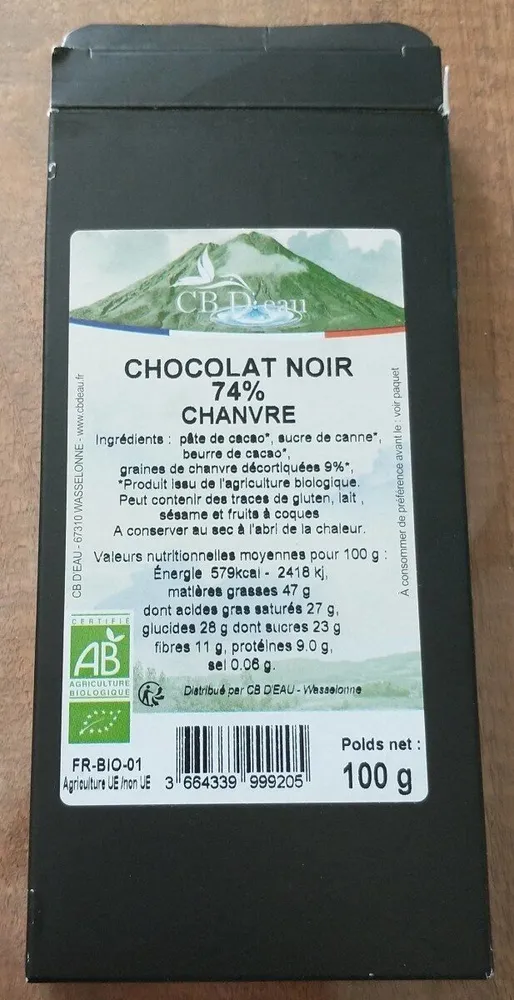 Chocolat Noir 74 Chanvre