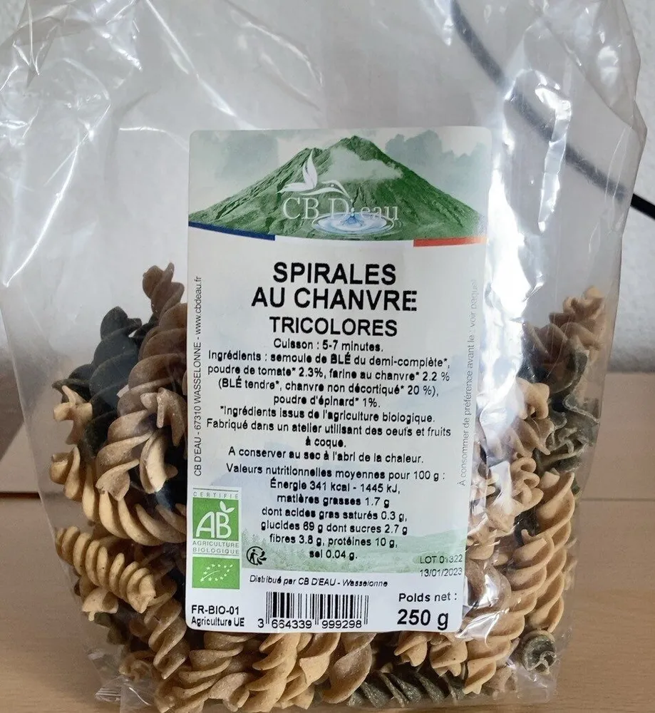 Spirales Au Chanvre Tricolores