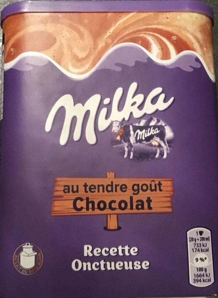 Milka au tendre goût Chocolat