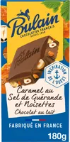 Chocolat au Lait Caramel au sel de Guérande et Noisettes
