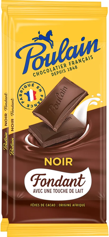 Chocolat noir fondant poulain