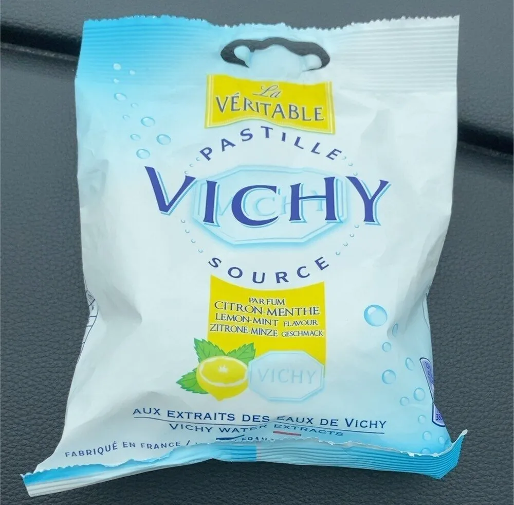 Pastille Vichy parfum citron-menthe
