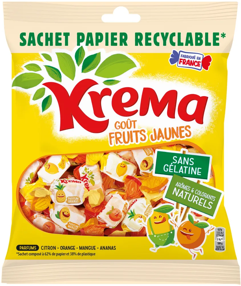 Krema goût fruits jaunes