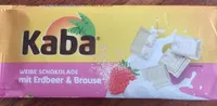 Kaba weiße Schokolade mit Erdbeer und Brause