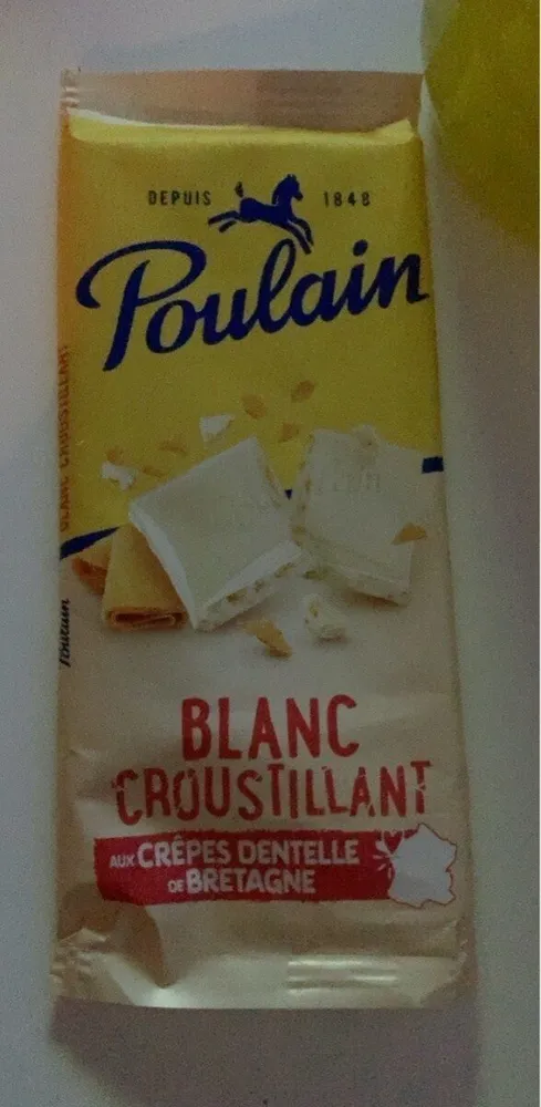 Chocolat blanc aux crêpes dentelles