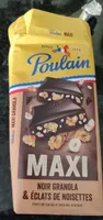 Chocolat noir granola et éclats de noisettes