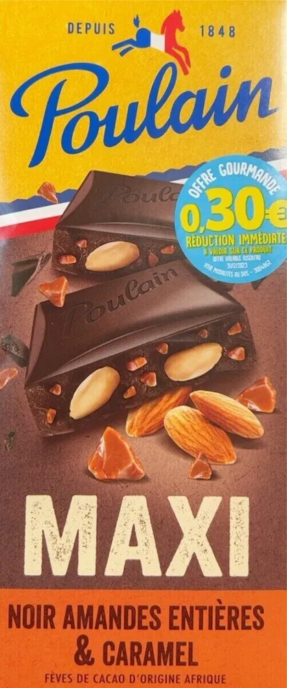 Maxi Noir Amendes Entières & Caramel