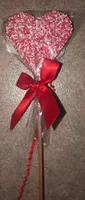 Sucette coeur en chocolat au lait