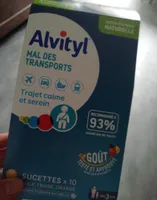 Sucette Alvityl pour les maux de transport