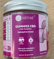 Gummies CBD framboise