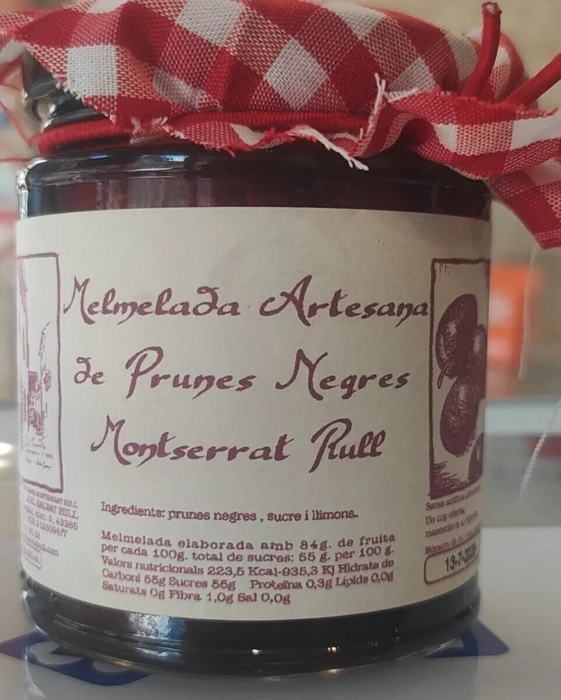 Melmelada Artesana de prunes negres Montserrat Rull
