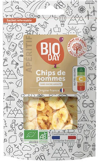 Chips de pommes sans sucre ajouté France BIO sachet