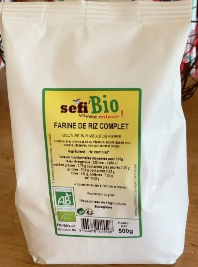 Farine de riz complet