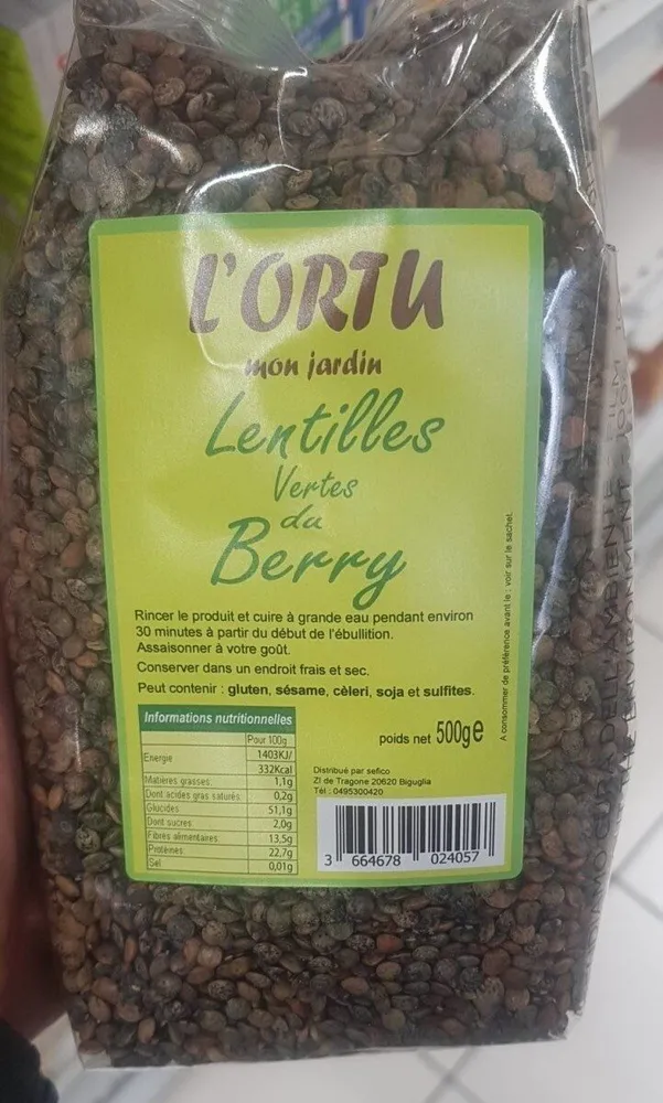 Lentilles vertes du berry