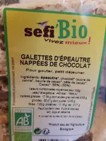 Galettes d'épeautre nappées de chocolat