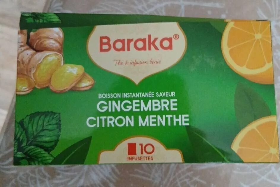 Baraka the' infusion bénie gingembre citron menthe