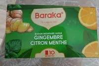 Baraka the' infusion bénie gingembre citron menthe