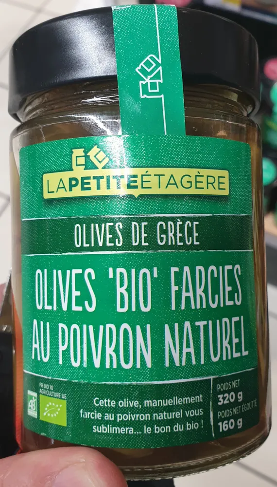Olives 'Bio' farcies au poivron nautrel