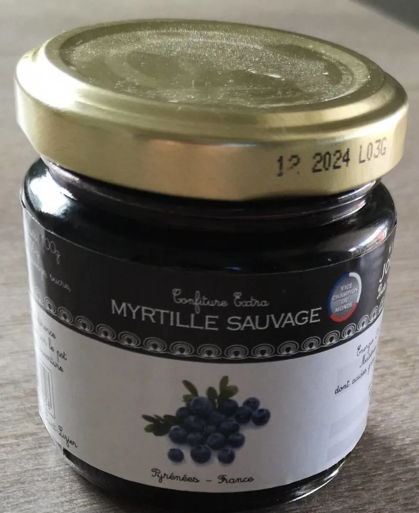 Confiture extra myrtille sauvage