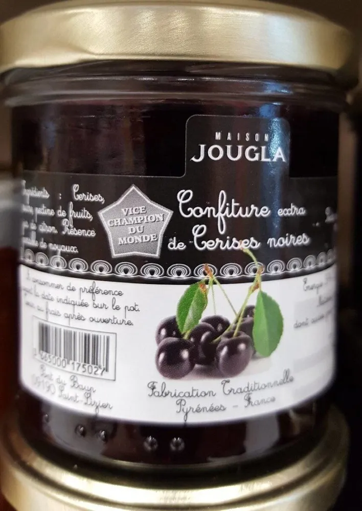 Confiture extra de cerises noires