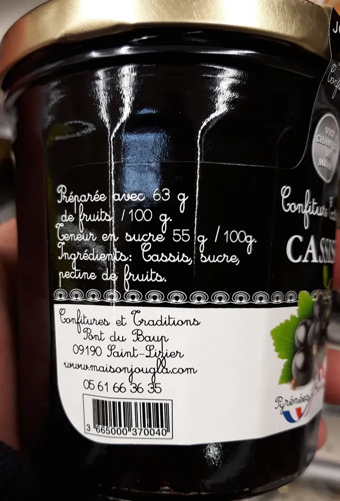 Confiture extra de cassis