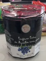 Confiture extra de myrtilles sans pepins