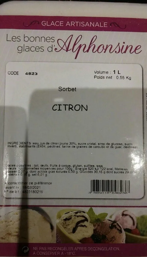 Sorbet citron
