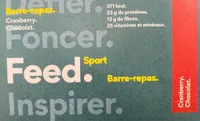 Barre hyperproteinee cranberry et chocolat