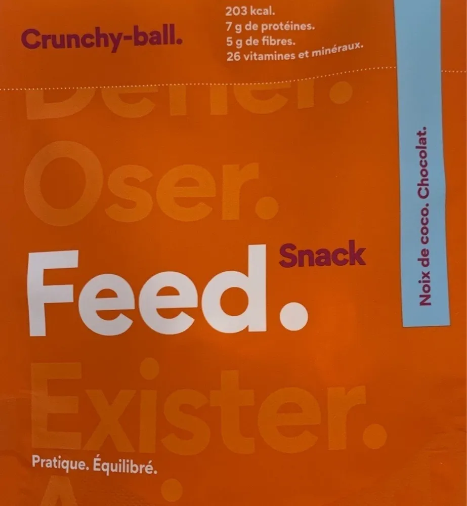 Crunchy-ball noix de coco chocolat