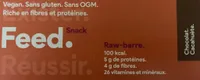 Raw barre au chocolat et à la cacahuete