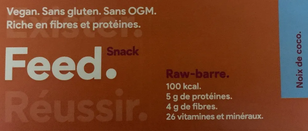 Raw barre à la noix de coco