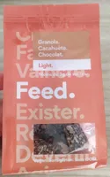 Granola. Cacahuète. Chocolat.